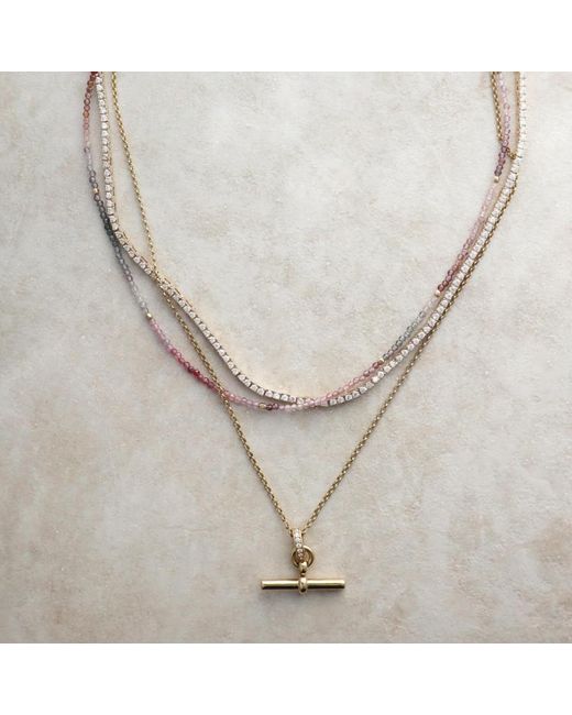 Hye Jane Jewelry Metallic Juliette T Bar Necklace