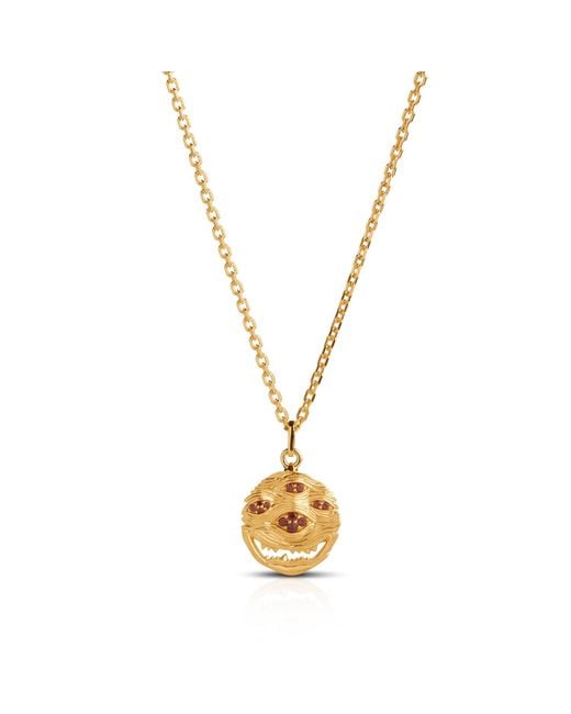 Kasun Metallic Eyes Of Many Garnet Necklace – Vermeil