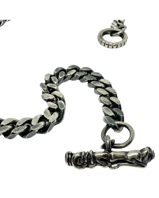 Tg-Jewellery by Tamara Gervasio Black Celtic Dog Three Curb Chain Necklace – Solid Sterling for men