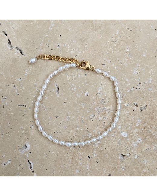 Kiri & Belle Metallic Kira Seed Pearl Filled Bracelet