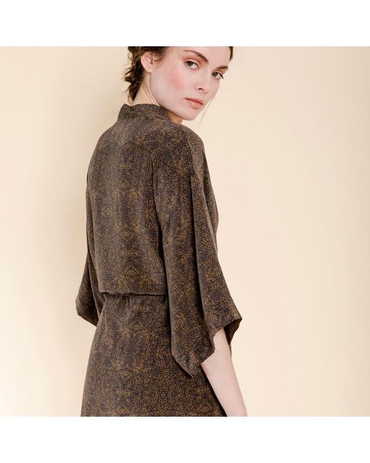 Misha Vaidya Brown Leilani Dress