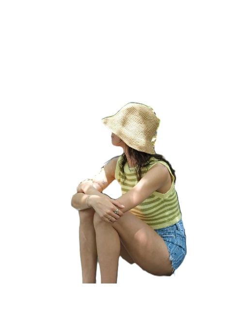 Springmoonatelier Natural Neutrals Raffia Hat