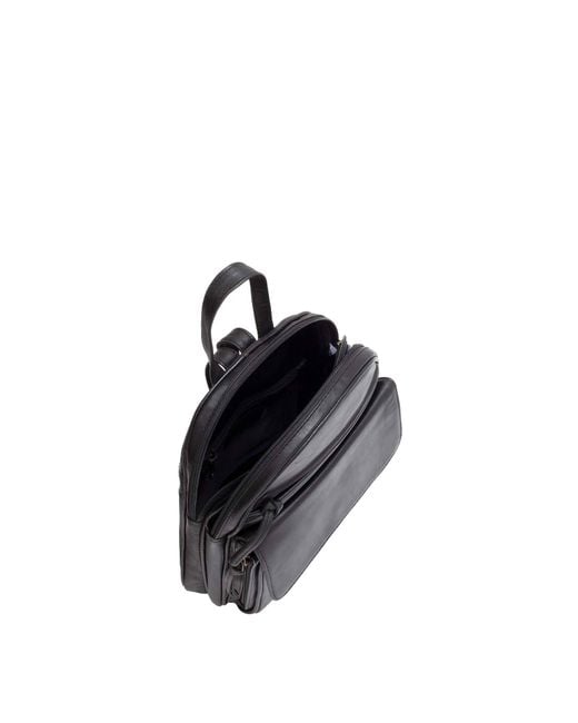 Lloyd Baker Black Sikkim Leather Backpack