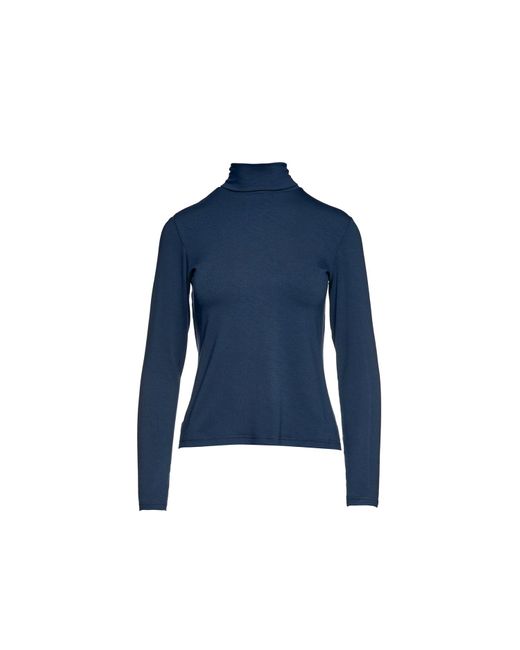 Conquista Blue Long Sleeve Polo Neck Jumper