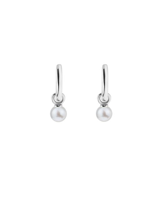 Ora Pearls Metallic Aetia Pearl Hoop Earring