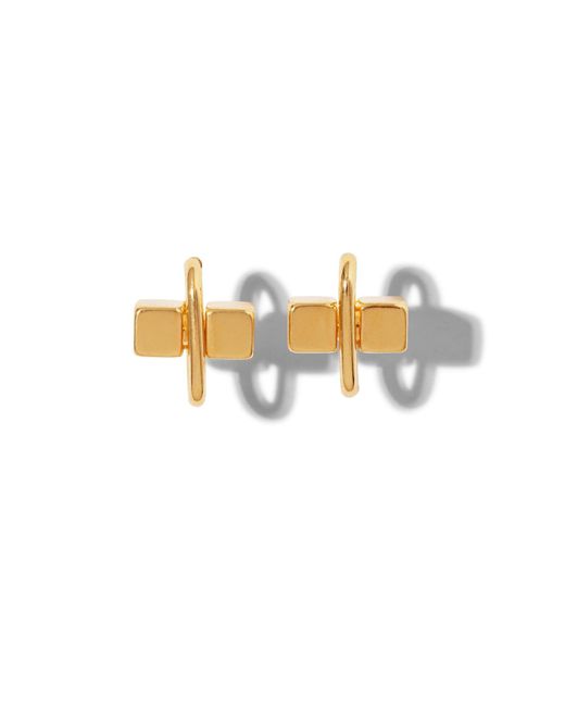 Jaredjamin Metallic Blockbuster Stud Post Earrings