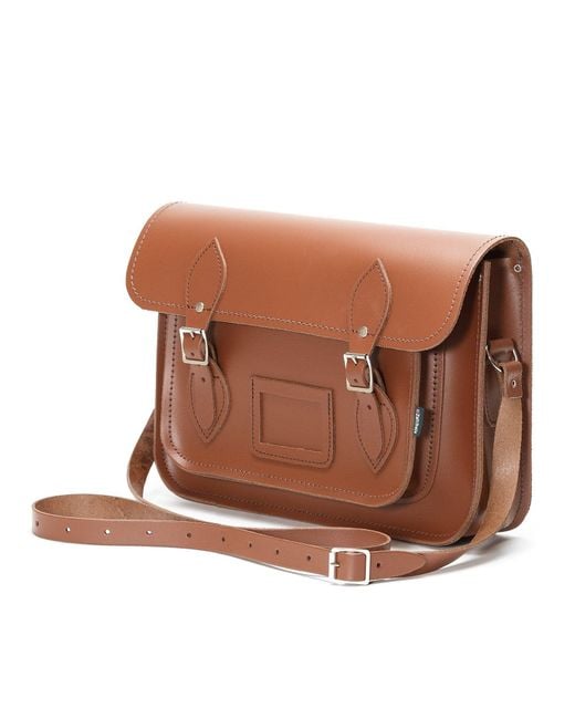 Zatchels Pink Handmade Leather 16 Inch Satchel for men