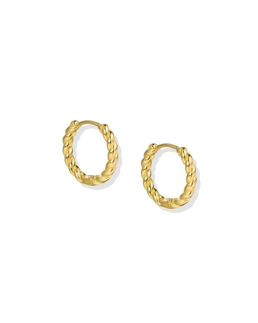 Lait & Lune Metallic Ilana Hoop Pearl Earrings