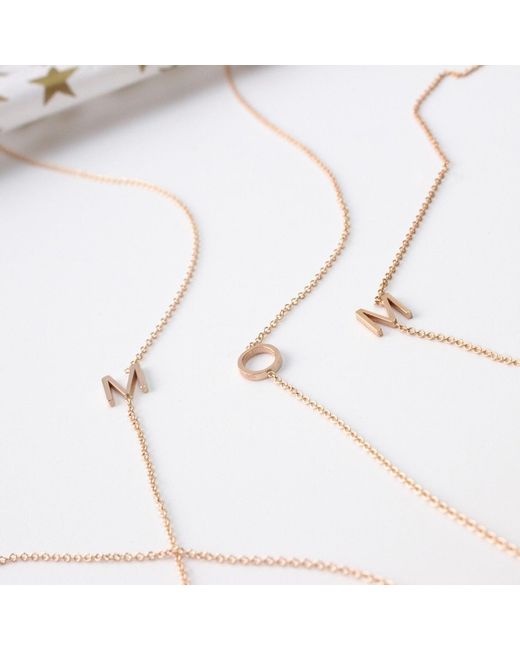 Maya Brenner Metallic 14K Asymmetrical Letter Necklace