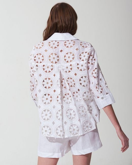 MARICEL White Aura Shorts