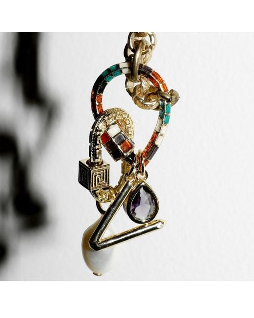 Alexie of Athens Metallic Portal Carabiner Charm Chain