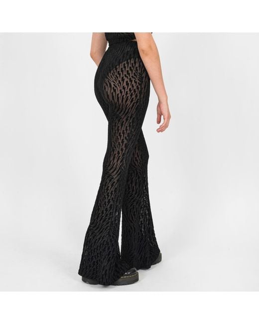 Ekcentrik Black Thunderbeats Flared Pants