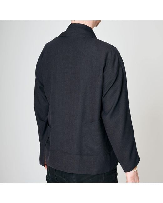 MOE Black Diagonal Bronze Vest Jacket