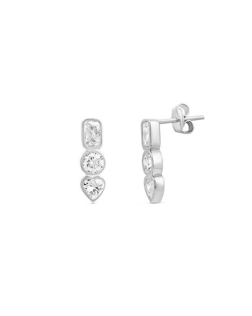 SHYMI Metallic Small Multi Shape Drop Earrings