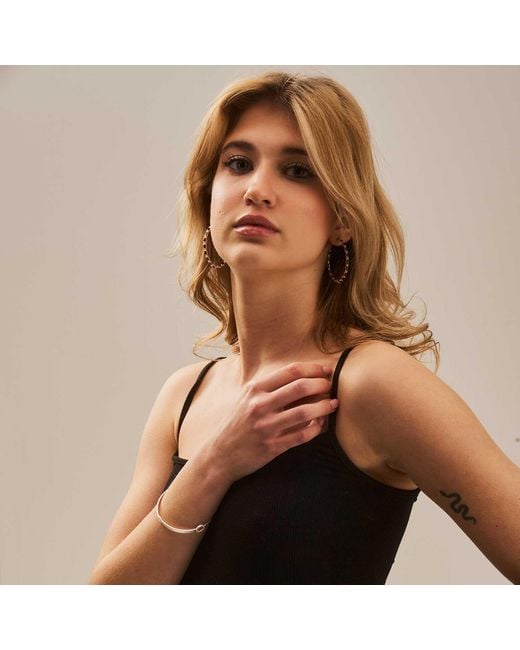 Moon London Metallic Epic Spinel Large Sterling Hoops