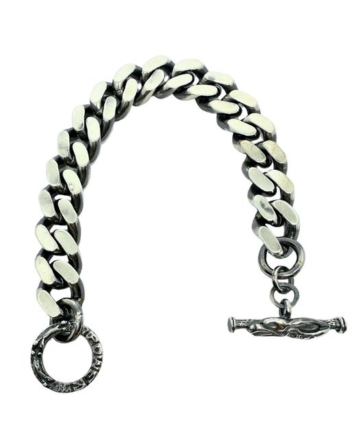 Tg-Jewellery by Tamara Gervasio Black Celtic Dog Two Curb Power Jump Ring Bracelet – Sterling for men