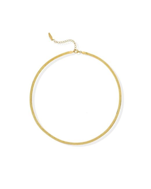 Lait & Lune Metallic Addax Herringbone Necklace