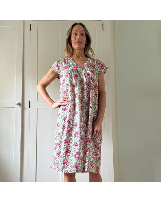 Lime Tree Design Brown Audrey Shift Jaipur