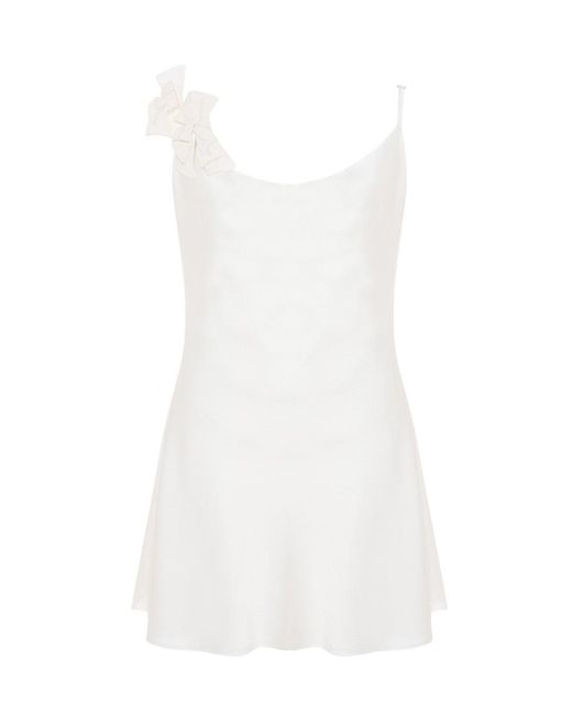 Maison sél White Mini Lune Blanche Dress –