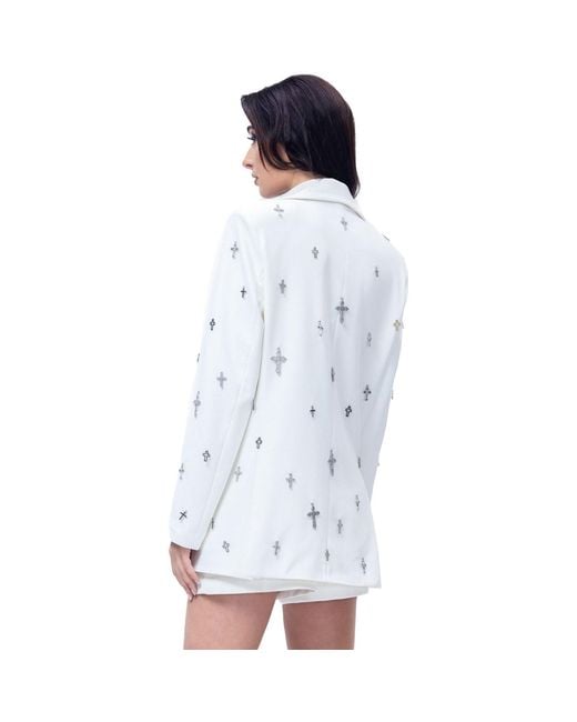 Vazaf White Saint Blazer