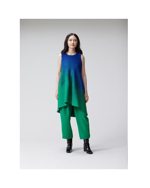 Arto. Blue Energy Asymmetrical Bubble Dress