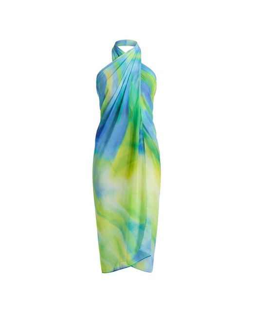 LOVEIST STORE Green Estera – & Abstract Sheer Beach Sarong
