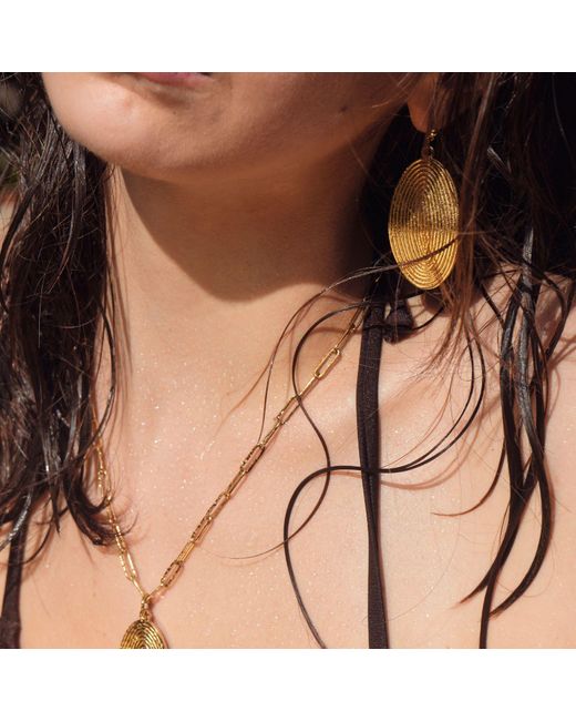 A Weathered Penny Metallic Rumi Earrings