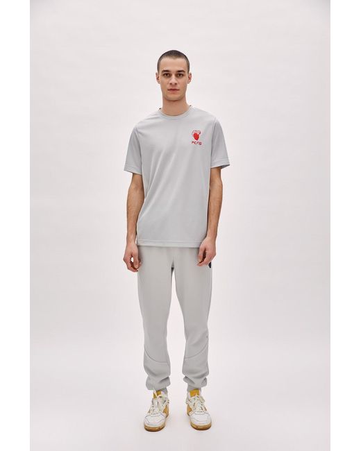 Pcfg Gray Comfort Fit Track Tee for men