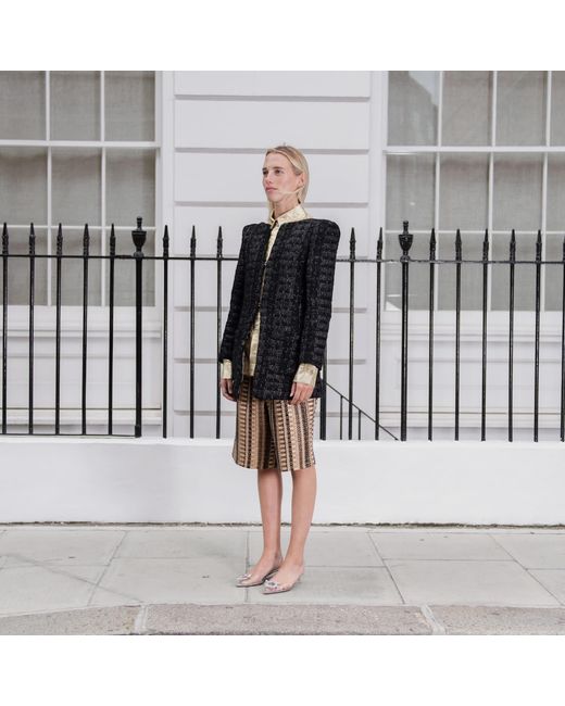RUE AGTHONIS Black Échecs Jacket