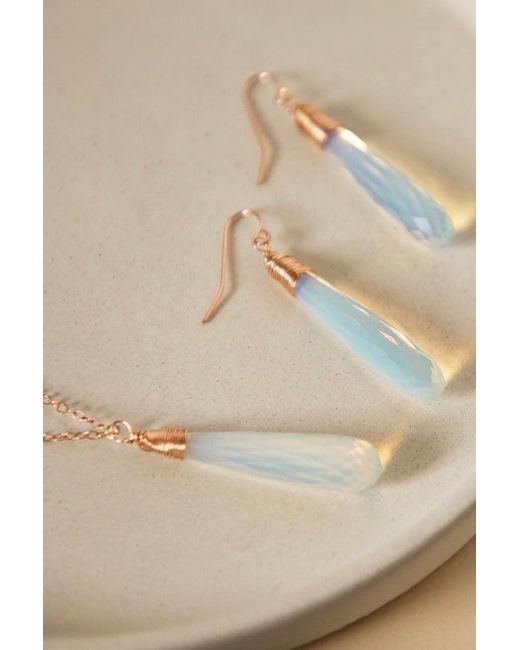 Katy Faye Blue Neutrals Daria Opalite Earrings