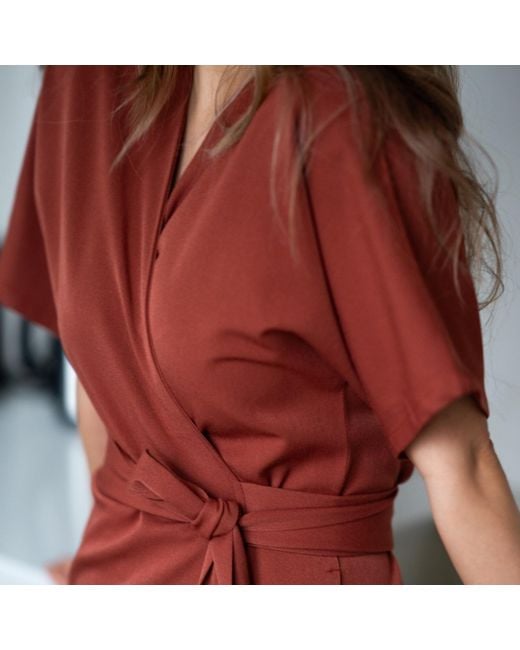 Nola Red Jade Dress Brick