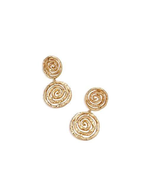 Retro Chic Metallic Eternal Spiral Drop Earring
