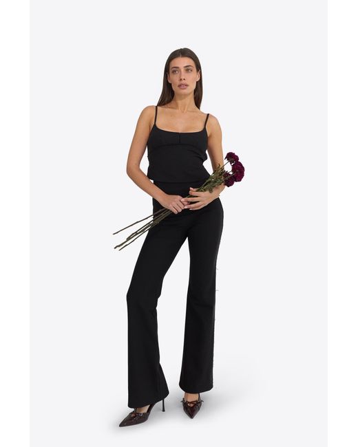 DU & BERRY Black Lilium Noir Flared Pants