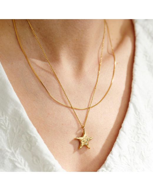 Posh Totty Designs Metallic Chunky Star Pendant Necklace