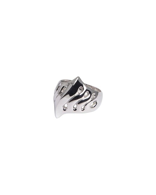 Luna Delphine White Blade Ring