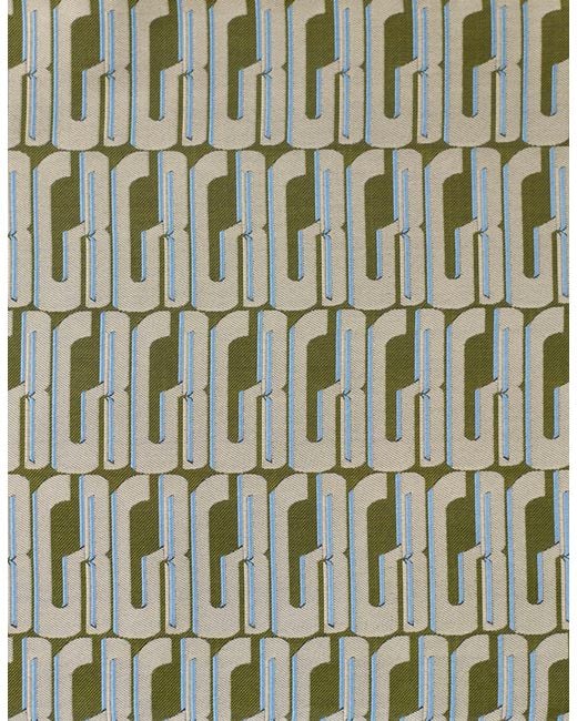 Gresham Blake Green Graphic Pocket Square for men
