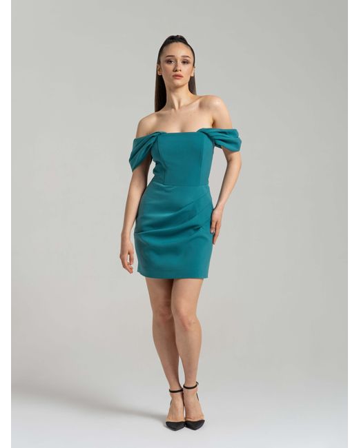 Tia Dorraine Blue Evoking Glamour Mini Dress