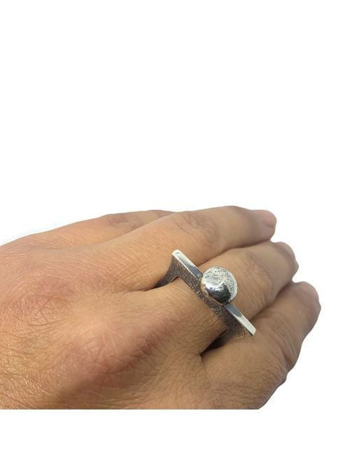 Tg-Jewellery by Tamara Gervasio Blue Square Pebble Ring