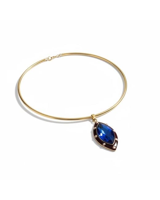 By Virgo Blue Gemma Notte Choker