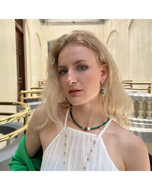 Farra Green Epidote Hook Earrings