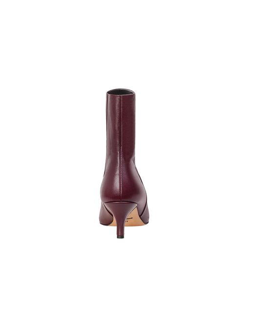 Mandragora Purple Leather Ankle Boots Puro