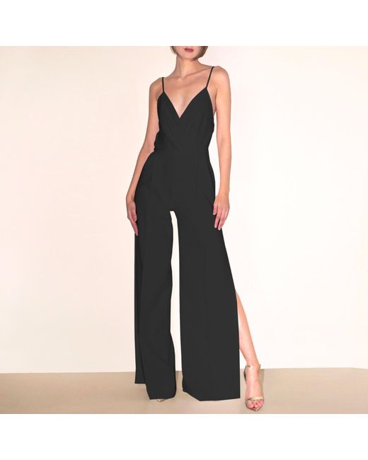 Angelika Jozefczyk Black Marbella Pantsuit