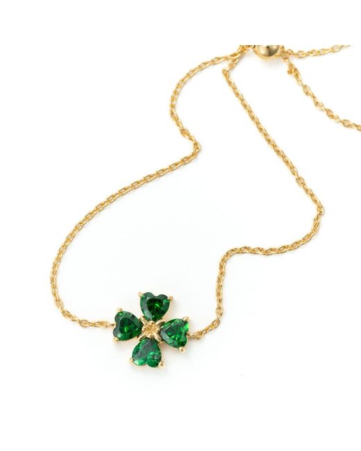 Belinda Jewelz Green Clover Bolo Bracelet