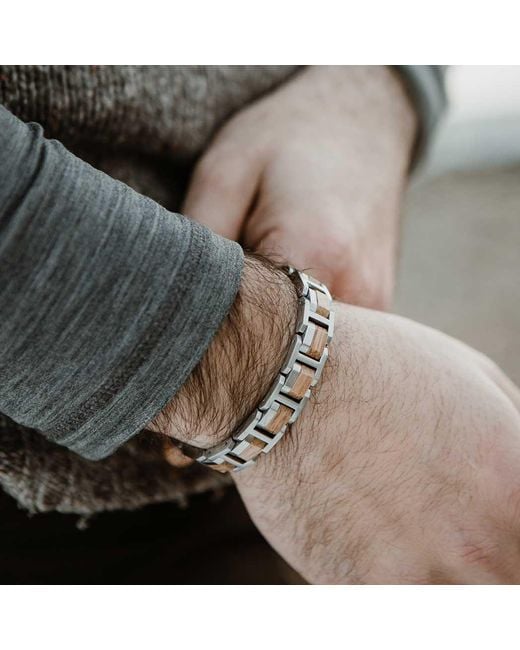 Waidzeit Metallic Element Bracelet Barrique for men