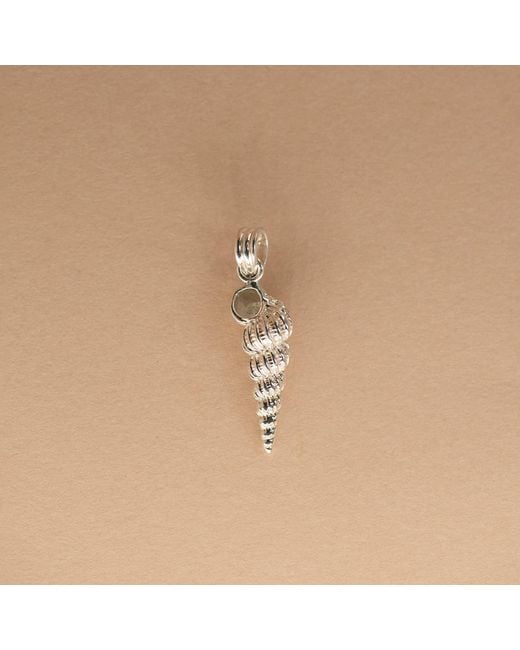 Zoe & Morgan White Shell Seeker Charm