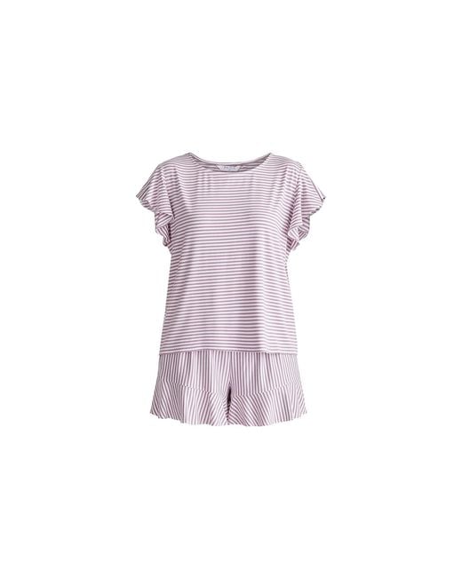 Paisie Purple Frill Pyjama T-Shirt And Shorts