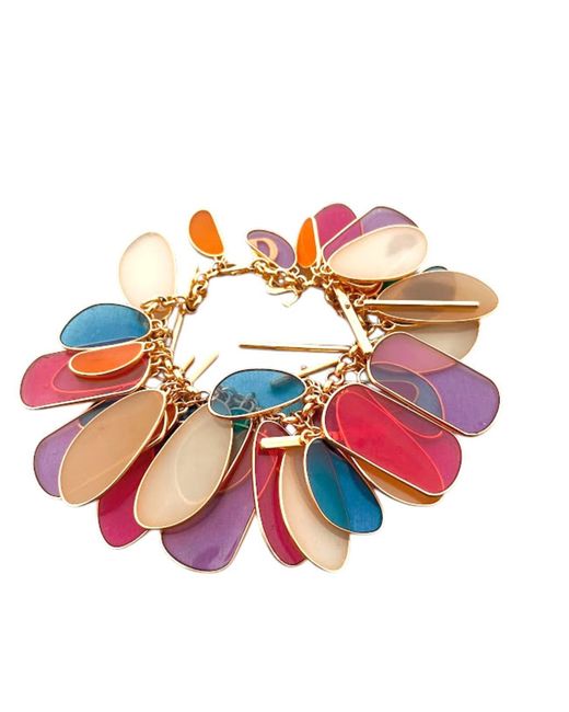 Sibylla Delphica Blue Vitreaux Glass Charms Bracelet