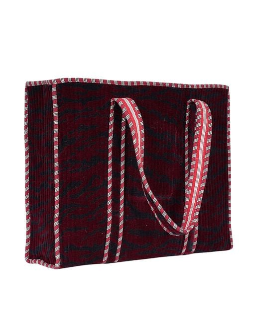 Conscious Yoga Collective Red The Velvet Tiger Tote