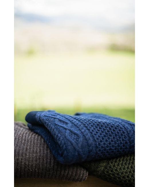 Paul James Knitwear Green Chunky Merino Wool Archiee Shooting Jumper for men