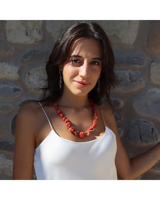 Mineralgems•Studio Red Sardinian Coral Necklace